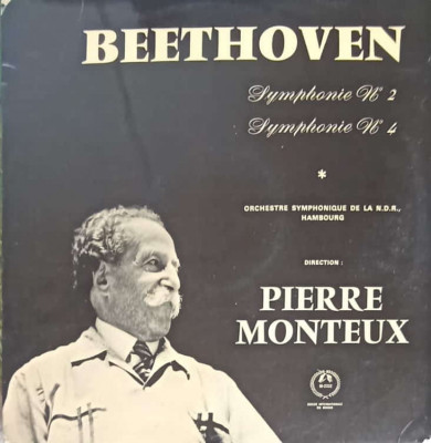 Disc vinil, LP. Symphonie No.2. Symphonie No. 4-Beethoven, Orchestre Symphonique De La N.D.R. Hambourg, Pierre M foto