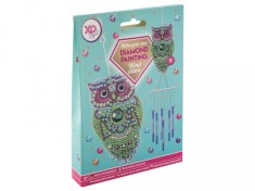 Set creativ DIY, Clopotei de vant, Diamond Painting, bufnita foto