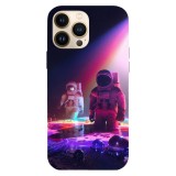 Husa compatibila cu Apple iPhone 15 Pro Max model Deep space art, Silicon, TPU, Viceversa, Transparent, Carcasa