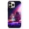 Husa compatibila cu Apple iPhone 14 Pro Max model Deep space art, Silicon, TPU, Viceversa