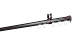 Sina perdea tavan U, metal, maro, 270 cm, accesorii incluse