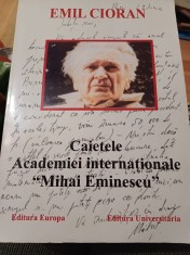 Emil Cioran - Caietele Academiei internaționale &bdquo;Mihai Eminescu&rdquo;, caietul nr. 2