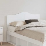 vidaXL Tăblie cap cu headboard Alb 120 cm Lemn compozit 888682