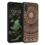 Husa pentru Samsung Galaxy A50, Lemn, Maro, 48177.05, Carcasa, Kwmobile