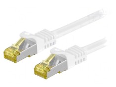 Patch cord alb 1m S/FTP 6a LSZH dublu ecranat foto