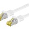 Patch Cord Cat6a S/FTP Alb 1,5m