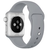 Cumpara ieftin Curea iUni compatibila cu Apple Watch Ultra/SE/8/7/6/5/4/3/2/1, 42mm, Silicon, Gray