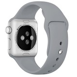 Cumpara ieftin Curea iUni compatibila cu Apple Watch 1/2/3/4/5/6/7, 42mm, Silicon, Gray