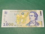 Bancnota 1000 lei 1998 filigran mare seria 014D2186215 UNC