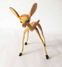 Jucarie figurina caprioara Bambi Brado Hong Kong anii 70, colectie, 20x12 cm foto