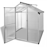 Seră ranforsată din aluminiu, 3,46 m&sup2;, vidaXL