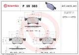 BREMBO P 59 083 PRIME LINE set placute frana,frana disc