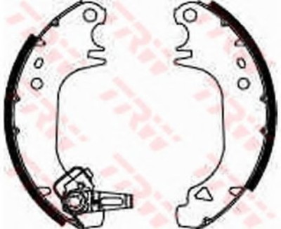 Set saboti frana PEUGEOT 106 II (1) (1996 - 2016) TRW GS8322 foto