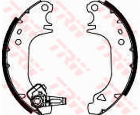 Set saboti frana PEUGEOT 106 II (1) (1996 - 2016) TRW GS8322