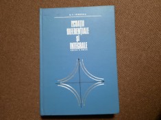 ECUATII DIFERENTIALE SI INTEGRALE - D.V. IONESCU EDITIA A DOUA RF13/0