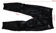 Pantaloni moto piele Belo barbati marimea 54(XL) foto