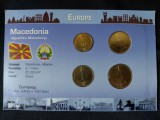 Seria completata monede - Macedonia de Nord 1993-2001, 4 monede