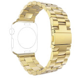 Curea metalica compatibila cu Apple Watch, 40mm, Auriu, Metal, Very Dream