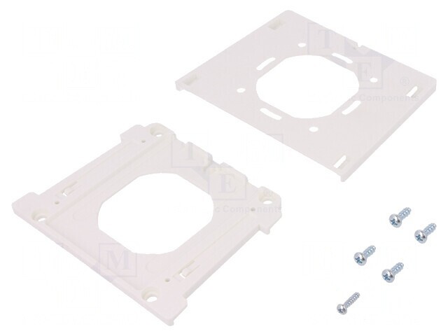 Suport fixare perete poliamidă albă 75x75mm