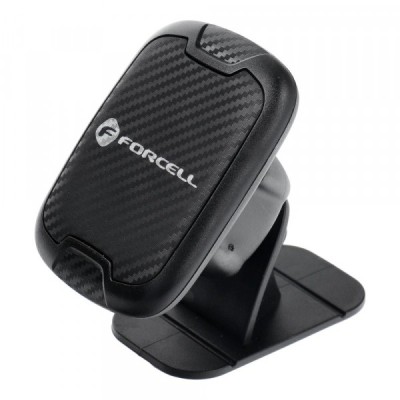 Suport Auto Magnetic Forcell Carbon H-CT322, Universal, Negru foto
