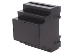 Carcasă DIN ABS neagră 90x70x65mm