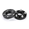 Distantiere Roata 5x112 la 5x120, 22mm, 66.6-72.6, M14x1.5, Aluminiu, Negru + Prezoane &amp; Inele Adaptare
