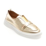 Pantofi GRYXX aurii, 195S03, din piele naturala