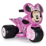 Tricicleta electrica, Injusa, Disney Minnie Mouse, 6V, cu pedala de acceleratie, Roz