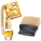 Odorizant Auto Aroma Vanilie si Perie cu Maner Ergonomic si Fire din Nylon SoftTouch, EXPRESS
