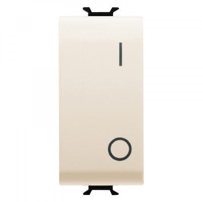 Intrerupator simplu simbol 0 1 1M Gewiss Chorus Ivory GW11004 foto