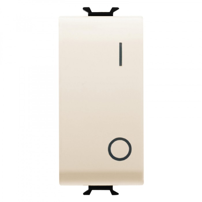 Intrerupator simplu simbol 0 1 1M Gewiss Chorus Ivory GW11004