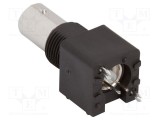 Conector BNC soclu mamă drept 75&Omega; THT aurit AMPHENOL RF