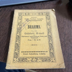 Brahms Op 115 Quintett H-moll fur Klarinette zwei Violinen (partitura)
