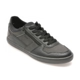 Pantofi GEOX negri, U45BCA, din piele ecologica