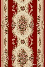 Traversa Covor Lotos 574-210 Latime 100 cm Diferite Lungimi 1800 gr/mp Rosu/Crem