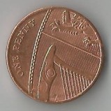 Marea Britanie, 1 penny, 2012, circ., Europa