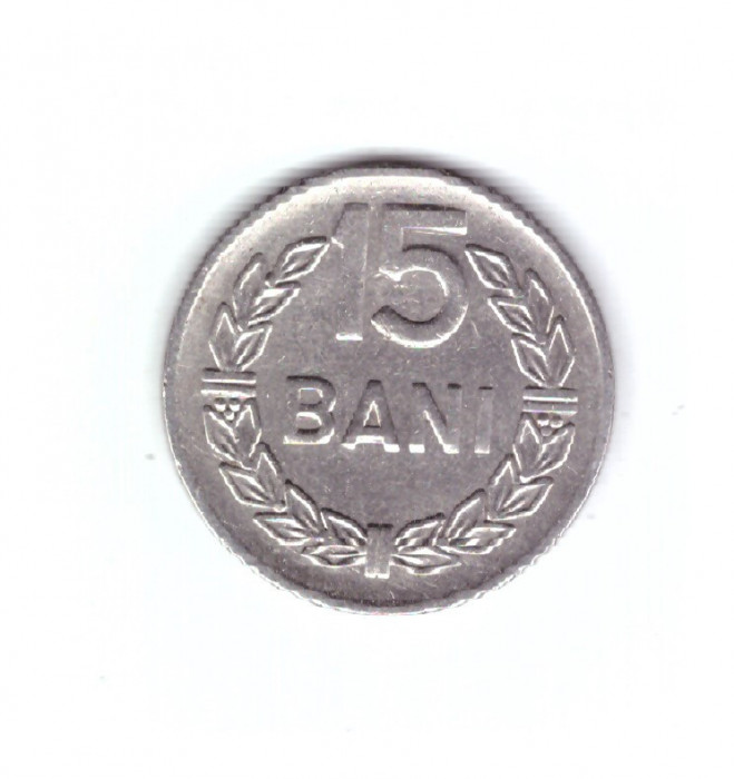 Moneda 15 bani 1966, stare buna, curata