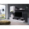 Mobilier living, alb/pin inchis, ROSO