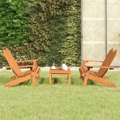 Set mobilier de grădină Adirondack, 3 piese, lemn masiv acacia foto
