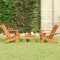 Set mobilier de grădină Adirondack, 3 piese, lemn masiv acacia