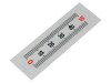 Mini-riglă Autoadezivă Verticală ELESA+GANTER 11mm Plastic Lungime Scală 50mm Culoare Argintiu Cod GN711-KUS-50-S-U