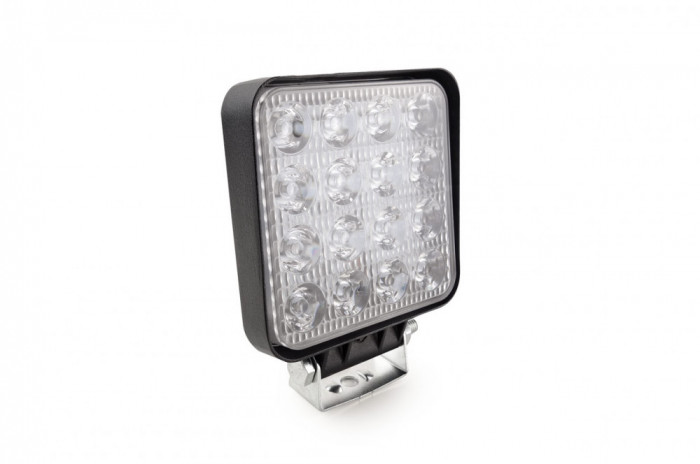 Proiector auto LED AMIO 12-24V, cu 16 LED 3030, 110x110mm, 1 buc. AutoDrive ProParts