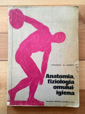 ANATOMIA, FIZIOLOGIA OMULUI. IGIENA - MANUAL cls a VII-a, 1968 foto