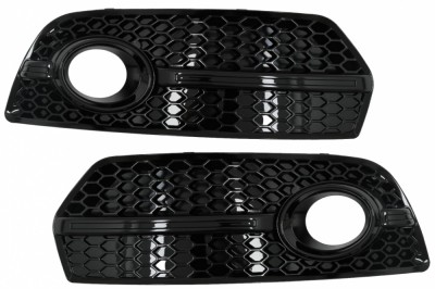 Grile Laterale Audi Q5 SUV 8R (2008-2011) RS Design Negru Lucios Performance AutoTuning foto