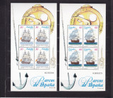 SPANIA 1996 AMBARCATIUNI BARCI DE EPOCA SPANIOLE BLOCURI MNH