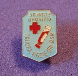 Insignă Medicina - Donator Onorific - "CRUCEA ROSIE" din RSR