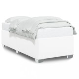 Cumpara ieftin Cadru de pat, alb, 90x200 cm, piele ecologica