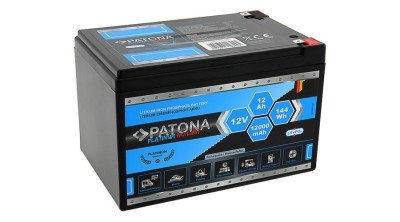 Baterie PATONA Platinum LiFePO4 12V 12Ah 144Wh 12.000mAh foto