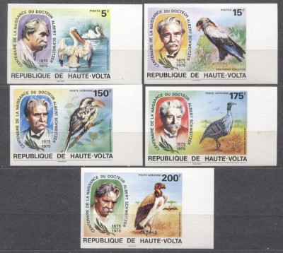 Haute Volta 1975 Albert Schweitzer, IMPERF., MNH S.432 foto