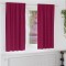 vidaXL Perdele cu perdele 2 pcs bordo 175x140cm Poliester 4107464